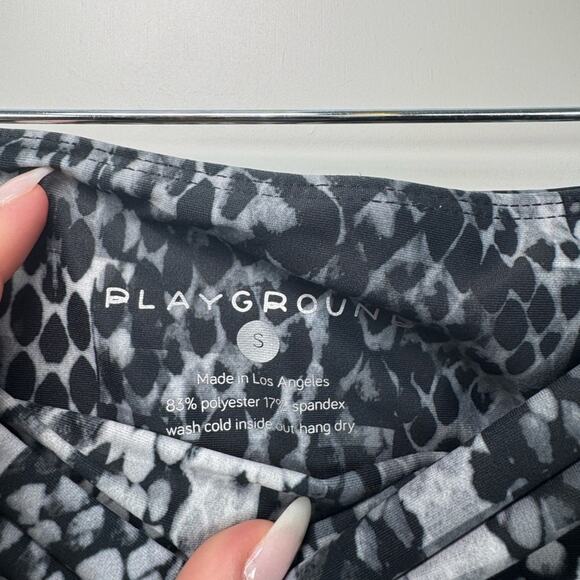 Playground Pant Snakeskin Black White Leggings Size Small - Picture 4 of 8